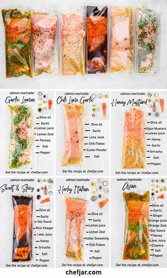 the instructions for how to make salmon fillets in cellophane bags with carrots and parsley