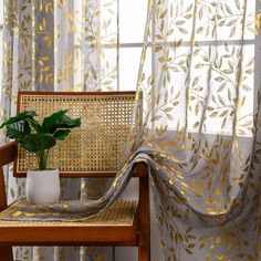 PRICES MAY VARY. 【Ready-Made】Sutuo Home sheer curtains are made of 100% high quality polyester fabric. One package included 2 panels, each panel measures width 52 inch by length 63 inch.Top 3" rod pocket design fits the most rod, easy to hang up. 【Gold Foil Print】These fancy sheer curtains designed with bronzing foil printed vines and leaves pattern which brings modern and fashionable feelings to your room. 【Sheer Privacy】These sheer curtains keep your privacy while allowing some light to filter Gray Sheer Curtains, Privacy Window, Window Privacy, Drape Panel, Christmas Bedroom, Lace Curtains, Home Curtains, Gold Foil Print, Curtain Designs