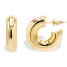 PRICES MAY VARY. These 14K gold plated bubble chunky hoop earrings are 25MM wide and come in gold & silver- perfect for everyday wear! These chunky gold hoop earrings are plated in 14K gold to ensure a long lasting finish that is nickel free, lead free, and hypoallergenic and are expertly crafted to ensure a long lasting shine. Adina Eden proudly introduces its sister company, Eden, a brand synonymous with daring creativity and visionary design. OUR MISSION: With EDEN, You SHINE AND RISE... You Chunky Gold Earrings, Gold Hoops Earrings, Thick Gold Hoop Earrings, Thick Gold Hoops, Chunky Gold Hoop Earrings, Small Gold Hoop Earrings, Chunky Hoop Earrings, Gold Earrings For Women, Chunky Earrings