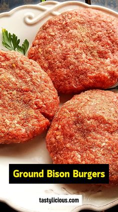 best bison burger | bison burger cook time | bison burger recipe | best bison burger recipe | keto recipes dinner | healthy gut recipes | keto diet recipes | yummy food Best Bison Burger Recipe, Burger Alternatives, Ground Bison, Healthy Gut Recipes, Bison Burgers, Game Meat