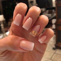 Ombre Acrylic Nails, Short Square Acrylic Nails, Short Acrylic Nails Designs, Baby Boomer, Square Acrylic Nails, Luxury Nails, Classy Nails, Fancy Nails