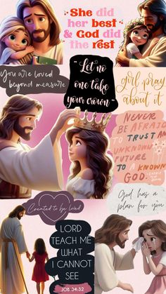 the story of jesus's love for you is written in different languages and colors