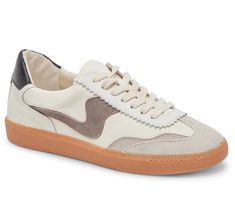 Once you're wearing these retro lace-up sneakers, people will notice a mix of texture and patterns that creates an elevated look. Pair these cool kicks with office outfits or spring dresses for an added cool factor. From Dolce Vita. Cool Kicks, Casual Sneakers Women, Retro Sneakers, Office Outfits, Spring Dresses, Up Styles, Sock Shoes, Casual Sneakers, Sneakers Fashion