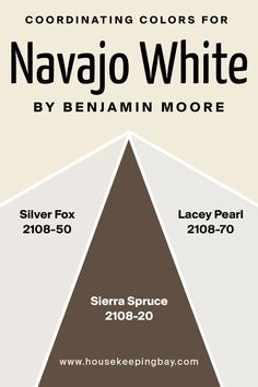 the color scheme for navajo white is shown