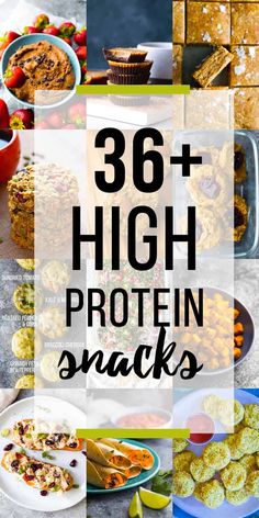 high protein snacks with text overlay that reads,'360 high protein protein snacks '