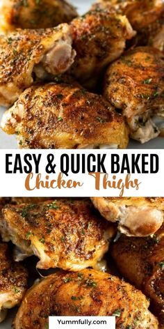 easy and quick baked chicken thighs