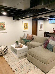 the living room is clean and ready for guests to use it as an entertainment area