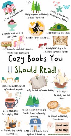 16 Cozy Books to Read with a Soothing Cup of Tea Relaxing Books To Read, Cozy Summer Books, Books To Read In Your 40s, Best Books To Read Fiction, Cozy Books To Read, Clean Books To Read, Whimsical Books, Fun Books To Read, Places To Read