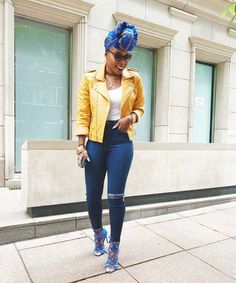 Pinterest: FOLLOW ME: XXLaTykka SnapChat: Xa_ja Blue Casual Outfits, Casual Outfits For Fall, Outfits For Fall, Head Wrap Styles, Turban Style, My Color, Causual Outfits, Virtual Closet, Head Wrap