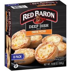 red baron deep dish cheese pizzas 8 pack