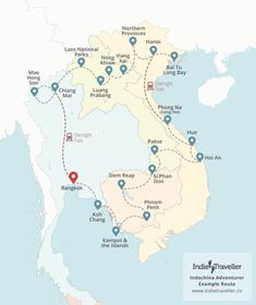 map of the route from hoi an to hong kong and phan long bay