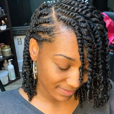 Natural Hair Flat Twist, Flat Twist Styles, Natural Braided Hairstyles, Twisted Hair, Protective Hairstyles For Natural Hair