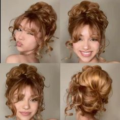 2000 Prom Hairstyles, Updo For Quinceanera, Fairy Bun Hairstyles, Birthday Updo Hairstyles, Old Fashioned Hairstyles Vintage, 2000s Prom Hair, Vampy Updo, Short Quince Hairstyles, Cute Hair Designs