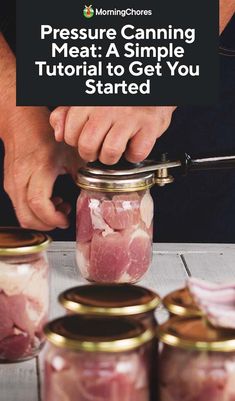 National Center for Home Food Preservation, and they were reviewed in 2015 for accuracy. Canning Beef, Pressure Canning Meat, Canning Meat, Pressure Canning Recipes, Low Acid Recipes, Home Canning Recipes, Canning Vegetables, Canning Food Preservation, Canned Food Storage