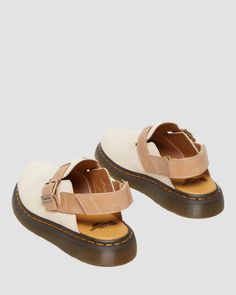 Jorge II Suede & Leather Slingback Mules in Parchment Beige+Beige | Dr. Martens Mule Outfits Women, Dr Martens Jorge Ii, Dr Martens Jorge, Mules Outfit, Slingback Mules, Smart Women, Swag Shoes, Martens Shoes, Dream Shoes