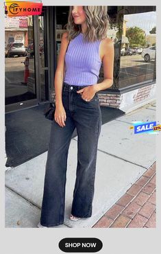 Loose Straight Leg Jeans Jeans For Fall, Bath Dress, Outfits Edgy, Pleated Maxi Skirt, Loose Jeans, Loose Pants, Fall 2022, Casual Sets, High Waist Jeans