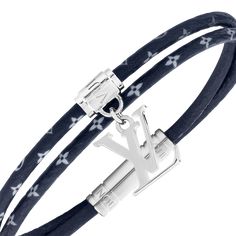 LOUIS VUITTON® - Lv Gradient Bracelet - Blue Contrasting Textures, Micro Bags, Slouchy Bag, Summer 2025, Trunk Bag, Jewelry Men, Latest Bags, Bracelet Blue, Louis Vuitton Official