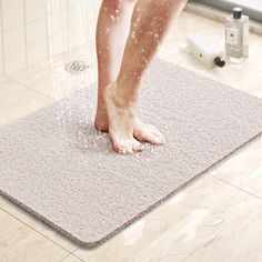 PRICES MAY VARY. [Safe Material that is Soft Underfoot]：LuxStep non-slip shower mat is constructed of eco-friendly premium PVC material that is Phthalate free and non-toxic. Tub mat provides a soft mat for standing during the shower and protects feet from cold floors. [Anti-Skid]：A non-slip layer on the bottom of the bath tub mat ensures that it is safe even on wet surfaces to reduce the risk of slips and falls. LuxStep's bathtub mats make the bathtub safer! Suitable for the elderly, children an Tub Shower Bathroom, Soft Tub, Bathroom Shower Mat, Shower Floor Mat, Shower Loofah, Non Slip Shower Mat, Anti Slip Mat, Bathtub Mats, Bathtub Mat