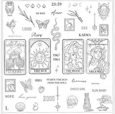 the zodiac signs and their meaningss are shown in this coloring book, which is filled with