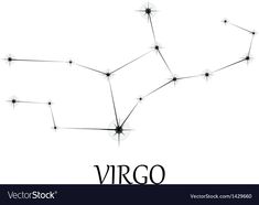 the zodiac sign virgo on a white background