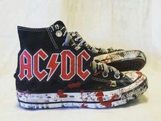 Customizing Converse, Rockstar Shoes, Cherry Converse, Aj Shoes, Cool Converse, Converse Design