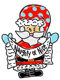 a santa clause holding a sign with the words silly to thirty on it's chest