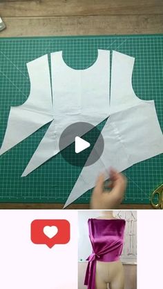 the video shows how to make a dress out of fabric