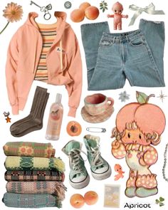 Beverly Marsh Inspired Outfits, Fruit Inspired Outfit, Strawberry Shortcake Aesthetic Outfit, Fruit Outfit, Fruit Clothes, Kidcore Fashion, Indie Outfit Inspo, 80s Inspired Outfits