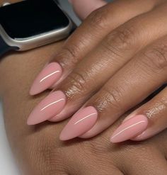 Minimalist Manicure, Elegant Almond Nails, Italy Nails, Trendy Almond Nails, Elegant Touch Nails, Unghie Sfumate, Kutek Disney, Milky Nails, Acrylic Toe Nails