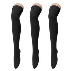 PRICES MAY VARY. Breathable & Comfortable: Thigh high socks have good elasticity and breathability, not easy to slip off, ensuring that you can wear them comfortably for a long time; they are not easy to pilling, sweat-absorbent and breathable, they are women's Thigh socks that can be used many times for a long period of time, suitable for spring, summer, autumn and winter wearing in all seasons. Package Quantity & Size: Package includes 3 pairs of Classic Tri-Stripe Over The Knee Socks, for com Black Thigh Highs, Thigh High Leg Warmers, Striped Thigh High Socks, Striped Knee High Socks, Thigh Socks, Striped Stockings, Black Thigh High, Over The Knee Socks, Thigh High Socks