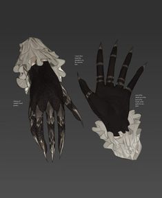 an image of the hands and claws of a demon's claw - like hand