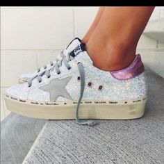 Hi Stars Size:41 No Glitter Issues Barely Worn Comes With Dust Bag Only Shoes Golden Goose, Goose Shoes, Golden Goose Shoes, Diy Stuff, Designer Sneakers, Golden Goose, Womens Shoes Sneakers, Dust Bag, Shoes Sneakers