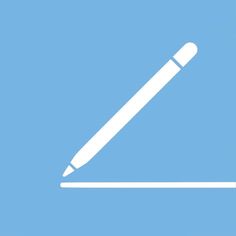 a white pen sitting on top of a piece of paper next to a blue background