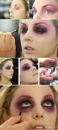 Makeup Instructions, Make Up Diy, Makeup Tip, Carnival Makeup, Zombie Costume