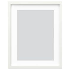 an empty white frame on a white background