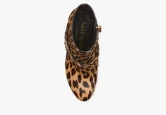 Inspired by our iconic Dakota bags these high-heeled booties are made from leopard-spotted calf hair for a bold look. | Kate Spade Dakota Leopard Zip Up Booties, Tobacco - 6.5 Calf Hair, Kate Spade, Zip Ups, Hair