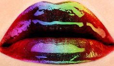 Rainbow Lips, Real Techniques Brushes, Candy Lips, Lip Wallpaper, Metallic Rainbow, Metallic Lips