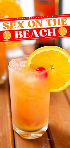 A fruity mixed drink for your summer cocktail ideas! It's a fun and easy 4th of July drink. With a combo of orange juice and cranberry juice, this sex on the beach recipe is sure to be a crowd-pleaser! 4th Of July Party Drinks, Beach Drinks Alcohol, Peach Vodka Drinks, Peach Schnapps Drinks, Fruity Mixed Drinks, Cranberry Juice And Vodka, Fruity Alcohol Drinks, Vodka Recipes Drinks, Best Mixed Drinks