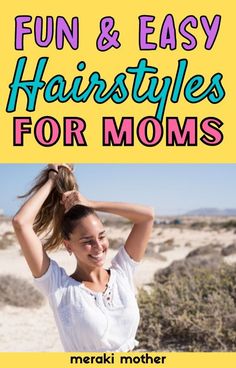 The best hairstyles for busy mums that work on long, short, straight and curly hair types! #hairhacks #hairstyles #formoms Cute Mom Hairstyles, Hairstyles For Moms, Easy Mom Hairstyles, Straight And Curly Hair, Cool Easy Hairstyles, Mom Life Funny, Mom Hair, Art Deco Hair, Gorgeous Hairstyles