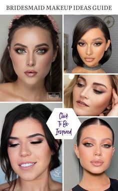 Looking for inspo for bridesmaid makeup? Check out these pics and tips will help you complete your look without outshining the bride. #wedding #bride #weddingmakeup