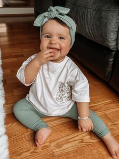 Sea Spray Ribbed Leggings And/or Headband Set Unisex Boho - Etsy Newborn Coming Home Outfit, Look Legging, Toddler Pants, Outfit Cute, E Mc2, Sea Spray, Ribbed Leggings, Everything Baby