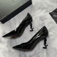 Opyum 85 Ysl Heel Pu Wore Them Once, Too Big For Me Loubitons Heels, Ysl Heels, Yves Saint Laurent Shoes, Saint Laurent Shoes, Shoes Women Heels, Yves Saint Laurent, Saint Laurent, Shoes Heels, Size 7