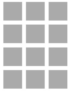 several squares are arranged in the same pattern, one is gray and the other is white