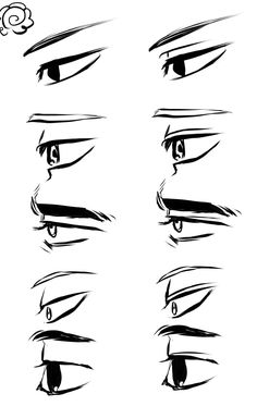 the different types of eyes and how to draw them