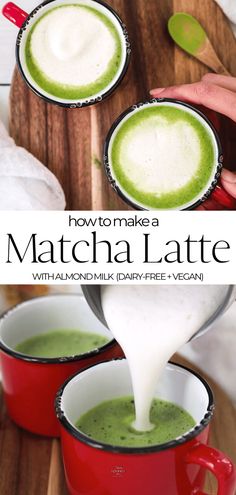 how to make matcha latte with almondmik dairy - free vegan