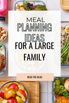 meal planning ideas for a large family