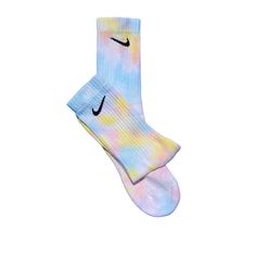 Hi Everyone These Are Brand *New* Nike Everyday Cotton Cushion Socks That Were Hand Dyed, Never Worn, Unique Fun Pair, Photo Of Actual Sock, That Make A Bold Statement , Thank You For Viewing, They Come Pre Washed After Process Limited Quantity Batch Of Hand Dyed Socks, Every Pair I Make Will Be Unique , And No Two Will Ever Be Alike , Makes A Great Gift , Thank You Enjoy Sizes Yth 5y-7y Wmn 6-10 Men 6-8 Machine Wash With Like Colors Please Don't Bleach, Tumble Dry Low Nike Socks, Nike Socks Women, Dyed Nike Socks, White Nike Socks, Dyed Socks, Nike Crew Socks, Dri Fit Socks, Nike Shoes Women Fashion, Vintage Socks