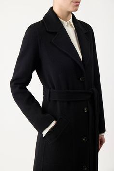 The William coat offers a slimmer silhouette coat with a tie belt and classic lapel and pocket detailing. Double-face finishing perfect and bring a luxurious edge and definition to this handsome piece.Details:100% Recycled CashmereMade in ItalySize and fit:Fits true to size. Summer Handbags, Sandal Platform, Satin Bags, Black Books, Poncho Cape, Blazer Vest, Knitwear Tops, Double Face, Cardigan Jacket