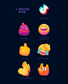 the emojn emojns are all different colors