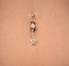 Belly Button Rings Dangle, Belly Button Ring, Navel Ring, Belly Ring, Belly Piercing, Belly Ring Butterfly, Silver Belly Ring, Body Jewelry Materials Chains - Sterling silver 925 Charm - Sterling silver 925 Belly Ring -  Surgical steel Bead = Swarofski Birthstone Crystal Silver Belly Ring, Cute Belly Rings Aesthetic, Belly Button Piercing Rings, Belly Button Rings Dangle, Cute Belly Rings, Ring Butterfly, Bellybutton Piercings, Belly Button Piercing Jewelry, Belly Piercing Jewelry